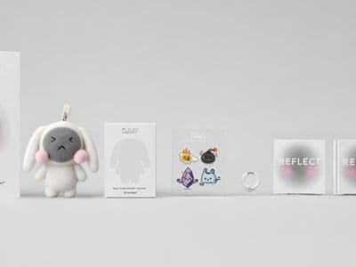 OdbO First Release collection with plush, emotion patches, journal, audio card, and packaging.